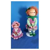 Vintage Handmade Crocheted Dolls