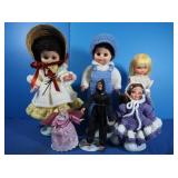 Dolls w/Hand Crocheted Outfits-Vintage