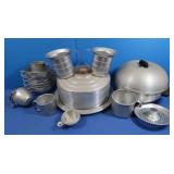 Vintage Alumimun Kitchenware incl Cake Plate &