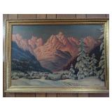 Vintage Signed A Ransford Framed Print 28x40