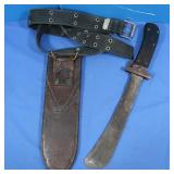 WWII Folding Machete & Sheath