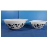 Vintage Pyrex Black on White Gooseberry