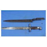 17" US Antique Bayonet w/Scabbard