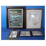 Framed Painting (Marse) 16.5x13.5, Framed