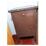 Vintage Cabinet 1 Drawer/1 Door on Wheels