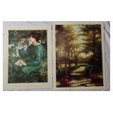 "Day Dream" Dante Gabriel Rosetti 18x24.5, "Late