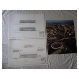 Building Plans (4 sheets) of Three Rivers Stadium