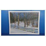"First Snow" Terry Mihlrad, AP, Signed 19x25
