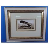 Vintage Photo of Plane, Framed 22x19