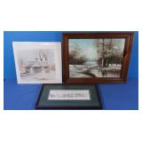 "Icehouse" by David Nichols 10.5x11, Signed &