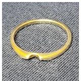 14K Wedding Ring-Sz 6.5   1.1gr
