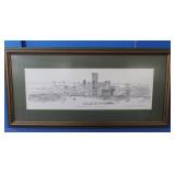 "Pittsburgh Skyine" Nevin Robinson Signed 24x12