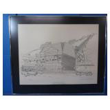 "Duquesne Incline" Sketch by Nevin Robinson,