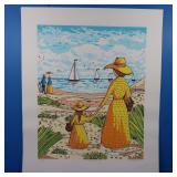 "Beach View" Signed, 43/300, Print 20x24