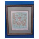 "Giselle" Framik 104/400, Framed 15.5x17, Signed