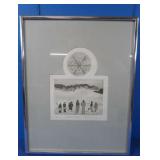 Framed Anne Adair-Wilson Drawing, Numbered