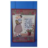 1991 Mary Englebreit "Hurt Not the Earth" 14x20