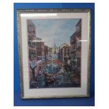 Italian Venitian Painting Scene-Jose Signed
