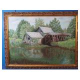 Barn Painting on Canvas-E Zakutney 34x26