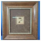 Framed/Matted Fly Fish Bait- 20x22.5