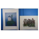 Signed Ader 1977 Print 22.5x17.5, Watercolor