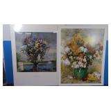 Mounted Renoir Print 20.5x26 Vase of