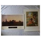 "Two Girls in a Meadow" Renoir 24x32