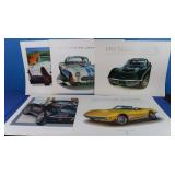 Car Posters-Corvettes, Camaro, Each 25x19