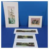 Morolda Paintings (2-9x4, 12x4), Signed and