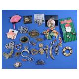 Costume Jewelry-Pins(some NIP)