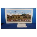 "Wagon Days Parade" 21x37 Jane Wooster Scott, COA