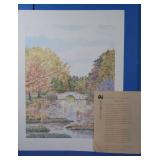 "Waterways" by Peter Wong, Watercolor, Signed