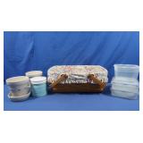 Longaberger Basket & Liner 11x14x5", Lock n Lock