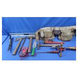Hand Brace, Hatchet, 3lb Sledge, Tool Belt