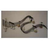 Curtis Jere Musical Note Wall Sculpture-metal
