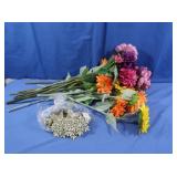 Peony 30", Sunflower 20" Artificial Flowers