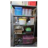 Metal Shelf 36x18x67" (needs stabilized)