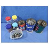 Containers of Various Size Nails