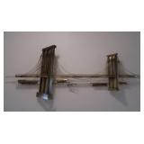 Metal Curtis Jere Brooklyn Bridge Sculpture
