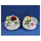 2 Royal Doulton Ceramic Floral Displays