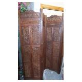 Bi-fold Dividers-intricate carved wood, 4