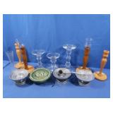 Lg Lot Candlesticks & Accessories