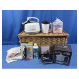 Wicker Basket 20x10x9", Hot Pot, Netti Pot