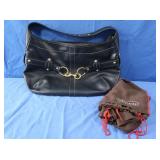 Coach NEW Black Leather Hobo Bag w/Buckle