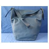 Coach NEW Blue Leather Duffel Bag