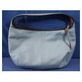 Coach NEW Baby Blue Leather Hobo Bag w/drawstring