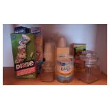 2 Canisters, Dixie Cup boxes, Dixie Cup Dispenser
