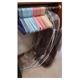 Lg qty Plastic Hangers & Garment Bag