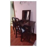 Ethan Allen Vanity w/Flip Top Mirror 40x19x30" &