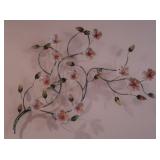 Metal Floral Wall Sculpture 36x26x4"